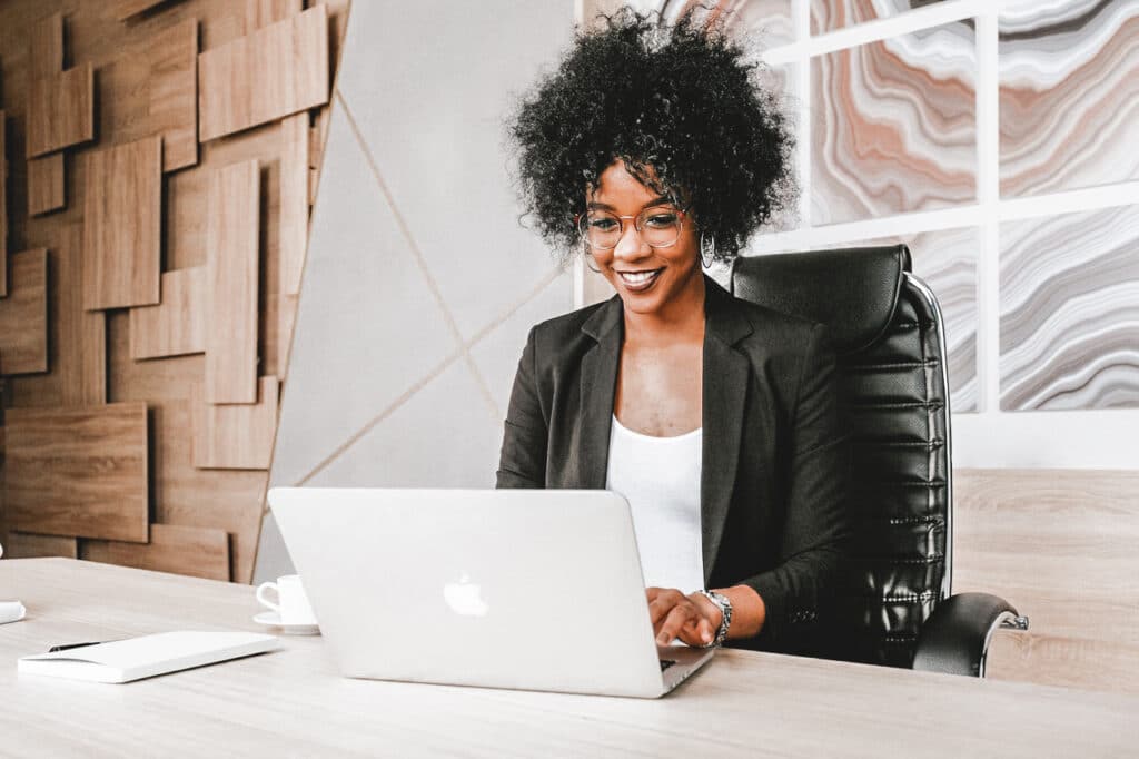 female marketer